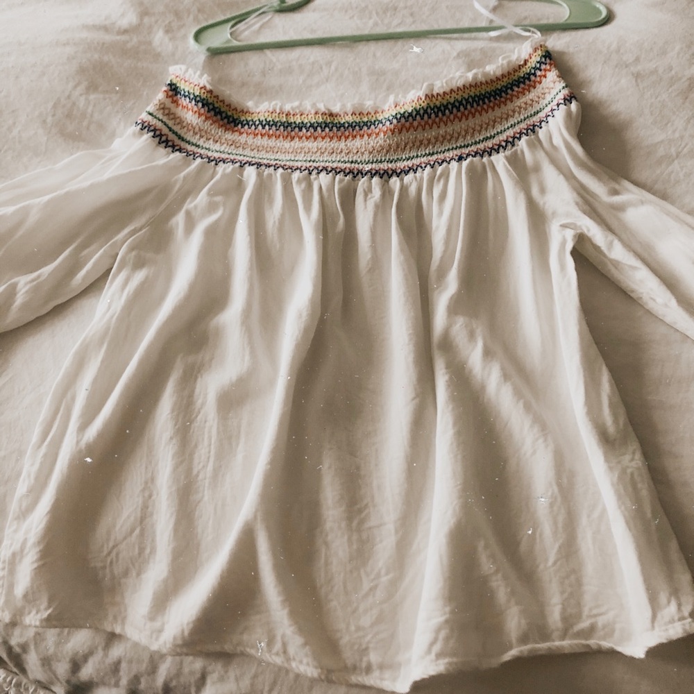 Off the shoulder flowy blouse